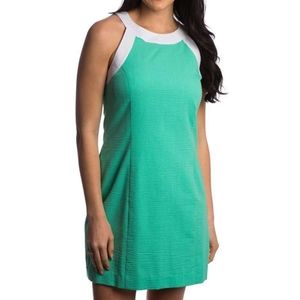 Lauren James Arden Seersucker Mini Shift Dress Seafoam Mint Green Women's XL